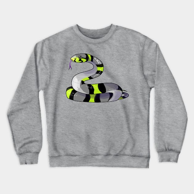 Agender Snake Crewneck Sweatshirt by candychameleon